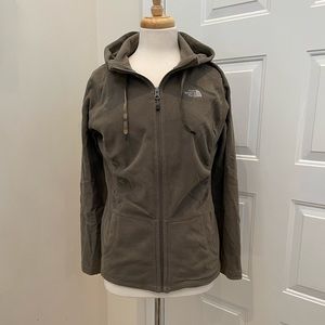 EUC The North Face Wn's M Hooded Polartec Classic fleece zip front Retail $130